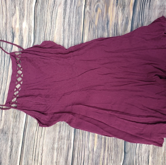 Kimchi Blue Pants - Kimchi Blue Maroon Romper
